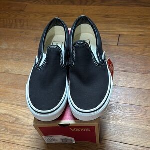 Vans Black Slip-On Sneakers